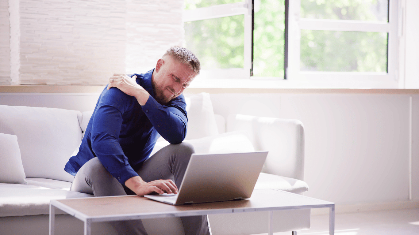 Injured Man Looking for Help