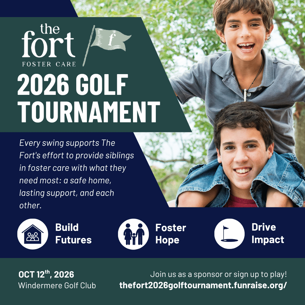 Promotional graphic for The Fort Golf Tournament featuring the phrases 
